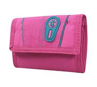 TOTTO - Cartera Juvenil, Modelo UBA, con Sistema de Bloqueo RFID, con 10 Organizadores, Billetera y Tarjetero, Tamaño Compacto, Cierre de Solapa con Velcro, Versátil y Resistente, Color Rosa Fucsia