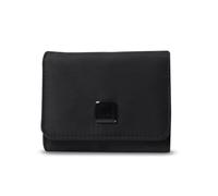 TOTTO - Cartera Mujer, Modelo Roxanne, con Sistema de Bloqueo RFID, Múltiples Organizadores, Billetera y Tarjeteros, Tamaño Compacto y Ligero, Cierre con Broche, Color Negro