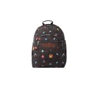 Totto - Crayoles mochila Mochila escolar Marrón Poliéster