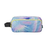 TOTTO - Estuche Escolar 3 Compartimentos, Modelo Agapec, Estuche Grande, Dimensiones 23 x 11.5 x 10.5 cm, Asa Lateral, Tiradores Ergonómicos con PVC, Tejido Resistente, Estampado Prisma