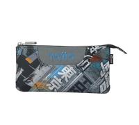 TOTTO - Estuche Escolar 3 Compartimentos, Modelo Tablero, Estuche Grande, Dimensiones 22 x 11 x 3.5 cm, Una Cremallera, Tejido Resistente y Repelente a Líquidos, Estampado Okubo