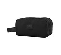 TOTTO - Estuche Escolar 3 Compartimentos, Modelo Trik 5, Estuche Grande, Dimensiones 23 x 11.5 x 10.5 cm, Asa Lateral, Tiradores Ergonómicos con PVC, Tejido Resistente, Color Negro