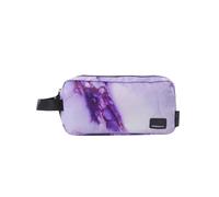 TOTTO - Estuche Escolar Dos Compartimentos, Modelo Chizal, Estuche Grande, Dimensiones 24 x 12 x 8.5 cm, Asa Lateral, Repelente a Líquidos, Compacto y Resistente, Estampado Esmerald Morado