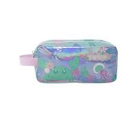 TOTTO - Estuche Escolar Dos Compartimentos, Modelo Reef Friends, Estuche Grande, Dimensiones 23 x 12 x 9 cm, Asa Lateral, con Identificador en Parte Posterior, Compacto y Resistente, Estampado Azul