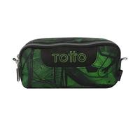 TOTTO - Estuche Escolar Dos Compartimentos, Modelo sobre, Estuche Grande, Dimensiones 20 x 9.5 x 7 cm, Estuche con Cremallera, Compacto y Resistente, Estampado Jhony Jungle