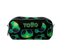 TOTTO - Estuche Escolar Dos Compartimentos, Modelo sobre, Estuche Grande, Dimensiones 20 x 9.5 x 7 cm, Estuche con Cremallera, Compacto y Resistente, Estampado Ali