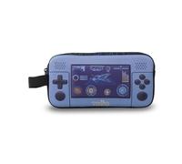 TOTTO - Estuche Escolar Dos Compartimentos, Modelo Vortex, Estuche Grande, Dimensiones 23 x 12 x 9 cm, Asa Lateral, con Identificador en Parte Posterior, Compacto y Resistente, Color Negro