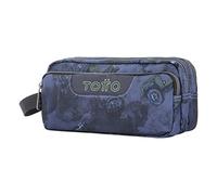 TOTTO Estuche Escolar Tres Compartimentos Estampado Todoterreno - Agapec TAMAÑO ESTÁNDAR