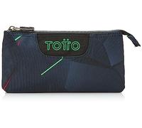 TOTTO Estuche Escolar Tres Compartimentos Fractal - Tablero TAMAÑO ESTÁNDAR