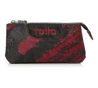 TOTTO Estuche Escolar Tres Compartimentos Tiza roja - Tablero TAMAÑO ESTÁNDAR