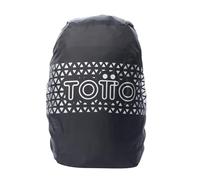 TOTTO - Funda Mochila Impermeable, Modelo Cover, Protector de Lluvia Plegable Mochilas de 25-35 Litros, Protege la Mochila, con Elásticos para un Ajuste Perfecto, Tejido Reflectante, Color Negro