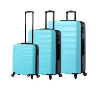 TOTTO - Juego de Maletas 3 Piezas, Modelo Bazy, Incluye Maleta de Cabina, Maleta Mediana y Maleta Grande, Maleta de Viaje Rígida, Resistencia a Impactos, Ruedas 360º, Candado TSA, Color Limpet Shell