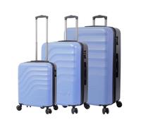 TOTTO - Juego de Maletas 3 Piezas, Modelo Bazy+, Incluye Maleta de Cabina, Mediana y Grande, Maletas de Viaje Rígidas, Expandíbles, Resistente a Impactos, Ruedas 360º, Candado TSA, Color Azul