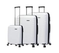 TOTTO - Juego de Maletas 3 Piezas, Modelo Traveler, Incluye Maleta de Cabina, Maleta Mediana y Grande, Maletas de Viaje Rígidas, Resistencia a Impactos, Ruedas 360º, Candado TSA, Color Blanco