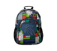 TOTTO MA04ECO021-1910N-8L9 Mochila Escolar Adaptable A Carro Estampado Squal, Acuareles