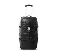 TOTTO - Maleta de Viaje Mediana Oficial del Real Madrid, Maleta Expandible con Ruedas, Compartimento para Portátil 16", Manija Lateral, Diseño Deportivo y Funcional, Argollas para Candado, Color Negro