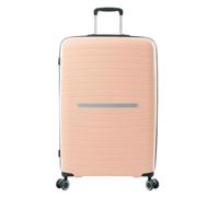 TOTTO - Maleta Rígida Grande, Modelo Wave, 50 x 75 x 30 cm, Capacidad 81 L, Resistencia a Impactos, Ruedas Dobles 360º, Manija Telescópica, Correas Compresión Internas, Candado TSA, Color Bellini