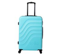 TOTTO - Maleta Rígida Mediana Limpet Shell, Modelo Bazy, 46 x 68 x 26 cm, Capacidad 63 L, Alta Resistencia a Impactos, Ruedas 360º, Manija Telescópica, Correas Internas, Candado TSA, Color Azul