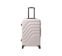 TOTTO - Maleta Rígida Mediana, Modelo Bazy, 46 x 68 x 26 cm, Capacidad 63 L, Alta Resistencia a Impactos, Ruedas 360º, Manija Telescópica, Correas Compresión Internas, Candado TSA, Color White Sand