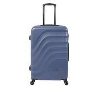 TOTTO - Maleta Rígida Mediana, Modelo Bazy, 46 x 68 x 26 cm, Capacidad 81 L, Alta Resistencia a Impactos, Ruedas 360º, Manija Telescópica, Correas Compresión Internas, Candado TSA, Color Azul Oscuro
