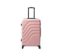TOTTO - Maleta Rígida Mediana, Modelo Bazy, 46 x 68 x 26 cm, Capacidad 63 L, Alta Resistencia a Impactos, Ruedas 360º, Manija Telescópica, Correas Compresión Internas, Candado TSA, Color Peachskin