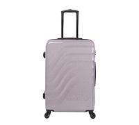 TOTTO - Maleta Rígida Mediana, Modelo Bazy, 46 x 68 x 26 cm, Capacidad 81 L, Alta Resistencia a Impactos, Ruedas 360º, Manija Telescópica, Correas Compresión Internas, Candado TSA, Glitter Rosa