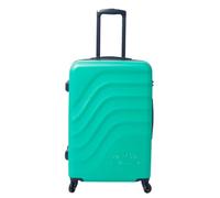 TOTTO - Maleta Rígida Mediana, Modelo Bazy, 46 x 68 x 26 cm, Capacidad 81 L, Alta Resistencia a Impactos, Ruedas 360º, Manija Telescópica, Correas Compresión Internas, Candado TSA, Color Turquesa