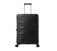TOTTO - Maleta Rígida Mediana, Modelo Glide M, 44 x 60 x 26 cm, Capacidad 82L, Resiste Impactos, Ruedas Dobles con Giro 360º, Manija Telescópica, Correas Internas, Candado TSA, Color Negro