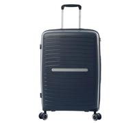 TOTTO - Maleta Rígida Mediana, Modelo Wave, 48 x 70 x 24 cm, Capacidad 56 L, Resistencia a Impactos, Ruedas Dobles 360º, Manija Telescópica, Correas Compresión Internas, Candado TSA, Color Salute Azul