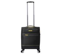 TOTTO - Maleta Trolley Cabina, Modelo Liviana, Maleta Blanda Cabina, Capacidad 37 L, Bolsillos Acceso Rápido, Ruedas Dobles Giro 360º, Manija Telescópica, Correas Internas, Candado TSA, Color Negro
