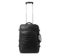 TOTTO - Maleta Trolley Cabina, Modelo Trip S, 34 × 52,5 × 21 cm, Capacidad 34L, Maleta Expandible de Tela, Bolsillo Pc 16", Bolsillo Botella, Identificador, Manija Telescópica, Color Azul y Negro