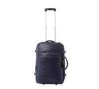 TOTTO - Maleta Trolley Cabina, Modelo Trip S, 34 × 52,5 × 21 cm, Capacidad 34L, Maleta Expandible de Tela, Bolsillo Pc 16", Bolsillo Botella, Identificador, Manija Telescópica, Color Azul y Negro
