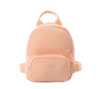 TOTTO - Mini Mochila Mujer, Modelo Yuen 2.0, Capacidad 3 L, Bolso Mochila 3 en 1, Correas Ajustable y Removible, Bolsillo Interno Plano, Portallaves, Tejido Liviano, Tacto Suave, Color Bellini Naranja