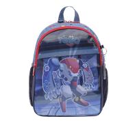 TOTTO - Mochila Infantil, Modelo Atlas, Mochila Pequeña, Capacidad 6 L, 2 Compartimentos, 2 Bolsillos para Botella, Espaldar con Identificador, Correas Acolchadas, Estampado Robot Azul