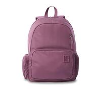 TOTTO - Mochila Casual, Modelo Kobe, Capacidad 19 Litros, Mochila Urbana con Compartimento Delantero, Bolsillo Lateral Botella, Bolsillo Lateral con Cremallera, Respaldo Acolchado, Color Grape Nectar