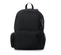 TOTTO - Mochila Casual, Modelo Kobe, Capacidad 19 Litros, Mochila Urbana con Compartimento Delantero, Bolsillo Lateral Botella, Bolsillo Lateral con Cremallera, Respaldo Acolchado, Color Negro