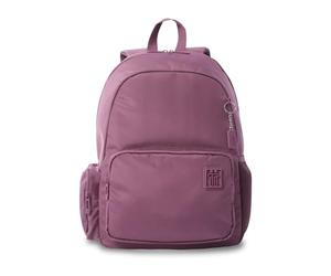 TOTTO - Mochila Casual, Modelo Kobe, Capacidad 19 Litros, Mochila Urbana con Compartimento Delantero, Bolsillo Lateral Botella, Bolsillo Lateral con Cremallera, Respaldo Acolchado, Color Grape Nectar