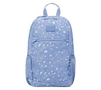 TOTTO - Mochila para Ordenador Portátil 14 Pulgadas, Modelo Tracer 2, Mochila Eco-Friendly, 3 Compartimentos, Cremallera con Argolla para Candado, 2 Bolsillos para Botella, Estampado Animal Print Azul