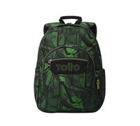 TOTTO - Mochila Escolar Adaptable a Carro, Modelo Acuareles, Capacidad 20 L, Bolsillo para Pc 14", 2 Bolsillo Botella, Espaldar Ergonómico con Flujo de Aire, Correas en S, Estampado Jhony Jungle