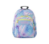 TOTTO - Mochila Escolar Adaptable a Carro, Modelo Acuareles, Capacidad 20 L, Bolsillo para Pc 14", 2 Bolsillo Botella, Espaldar Ergonómico con Flujo de Aire, Cómodas Correas en S, Estampado Prisma