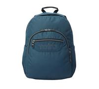 TOTTO - Mochila Escolar Adaptable a Carro, Modelo Acuareles, Capacidad 20 L, Bolsillo para Pc 14", 2 Bolsillo Botella, Espaldar Ergonómico con Flujo de Aire, Correas en S, Estampado Moroccan Blue