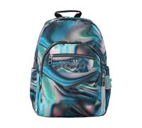 TOTTO - Mochila Escolar Adaptable a Carro, Modelo Acuareles, Capacidad 20 L, Bolsillo para Pc 14", 2 Bolsillo Botella, Espaldar Ergonómico con Flujo de Aire, Correas en S, Estampado Zefiro