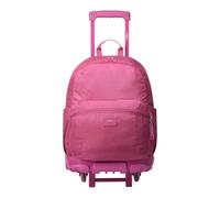 TOTTO - Mochila Escolar con Ruedas, Modelo Trik L, Mochila Grande, Capacidad 27 Litros, Bolsillo para PC 14", 2 Bolsillos para Botella, Correas en S para Mayor Comodidad, Resistente, Color Rosa