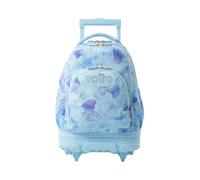TOTTO - Mochila Escolar con Ruedas Desmontables, Modelo Tiza, Capacidad 26 L, Mochila PC 15.4", Bolsillo Botella, Manija Telescópica, Espaldar Ergonómico y Correas en S, Estampado Polar