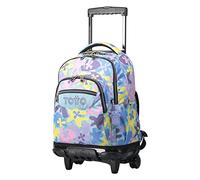 TOTTO Mochila escolar con ruedas flores hawaianas - Renglones TAMAÑO GRANDE