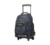 TOTTO Mochila escolar con ruedas fractal - Renglones TAMAÑO GRANDE