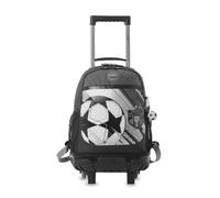 TOTTO - Mochila Escolar con Ruedas, Modelo Champion L, Mochila Mediana, Capacidad 20 L, Bolsillos Botella, Compartimento Frontal, Protección en la Base, Correas Ajustables, Estampado Champion Gray