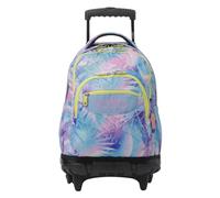 TOTTO - Mochila Escolar con Ruedas, Modelo Renglones, Capacidad 26,21 Litros, Bolsillo para PC 14", Bolsillo Botella, Correas en S para Mayor Comodidad, Resistente, Estampado Prisma