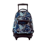 TOTTO - Mochila Escolar con Ruedas, Modelo Renglones, Capacidad 26,21 Litros, Bolsillo para PC 14", Bolsillo para Botella, Correas en S para Mayor Comodidad, Resistente, Estampado Motto Gris