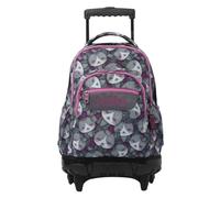 TOTTO - Mochila Escolar con Ruedas, Modelo Renglones, Capacidad 26,21 Litros, Bolsillo para PC 14", Bolsillo Botella, Correas en S para Mayor Comodidad, Resistente, Estampado Kitten Rose